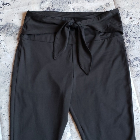 Material Girl. Juniors Active Hi-Waist Tie Front Leggings - Picture 2 of 8